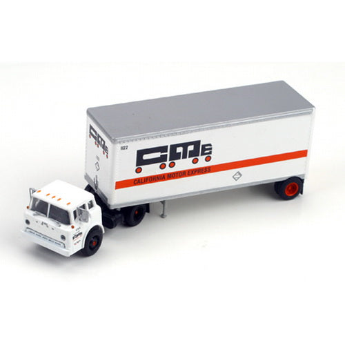 Athearn 91030 HO CME California Motor Express Ford C & 28' Wedge Trailer