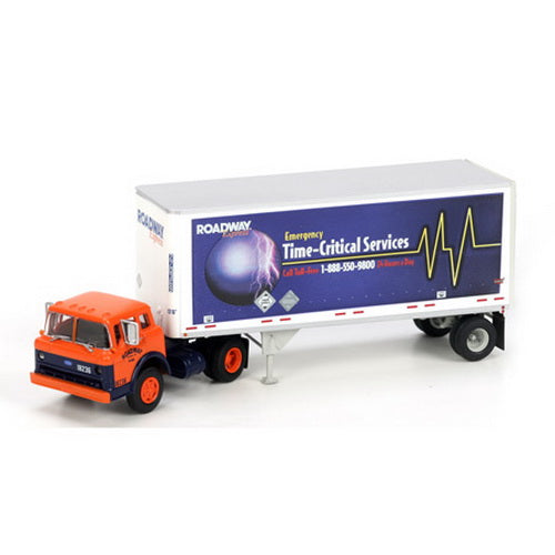Athearn 91036 HO Roadway Ford C & 28' Wedge Trailer