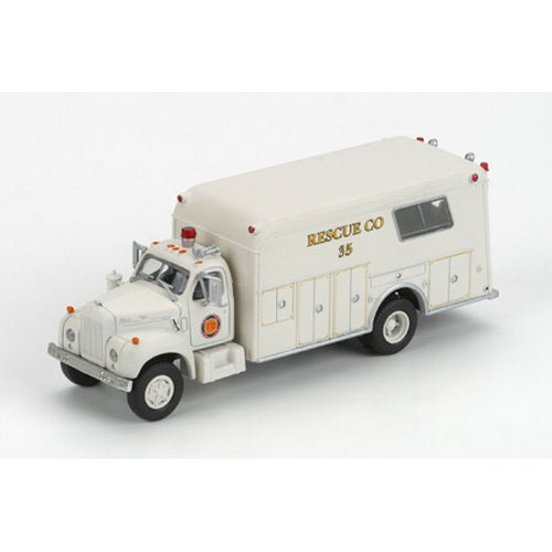 Athearn 91832 HO Mack B Fire Rescue, Rescue Company #35