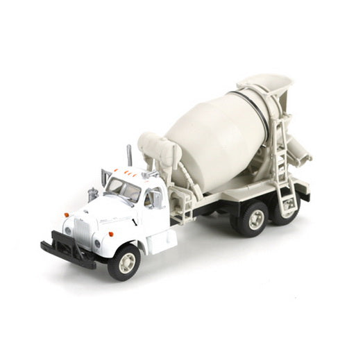 Athearn 93166 HO White Undecorated Mack B Cement Mixer Truck Ready To Roll