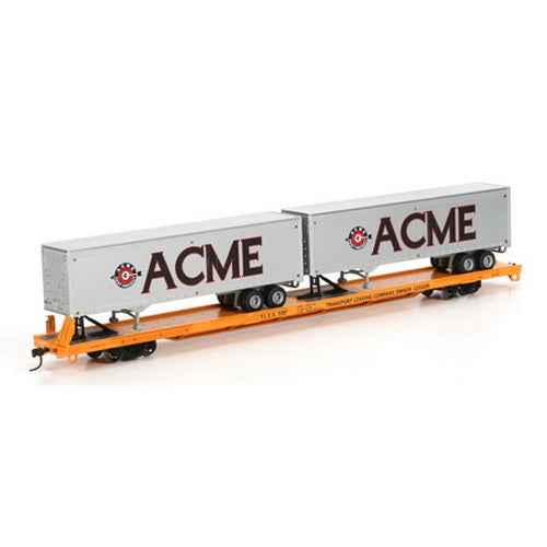 Athearn 93286 TLCX/Acme85' Flat with 2 40' Trailers #330