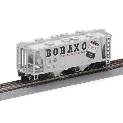 Athearn 94395 HO Scale US Boraxo PS2 2003 2-Bay Covered Hopper #31061