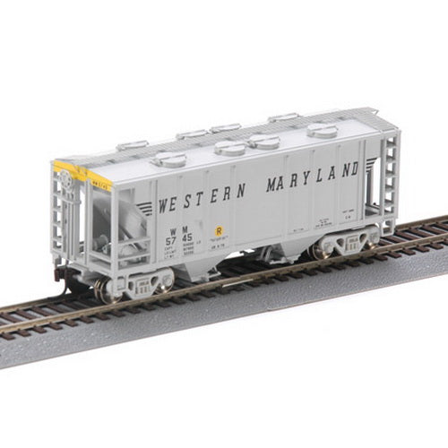 Athearn 94397 HO Western Maryland PS2 2003 2-Bay Covered Hopper #5745