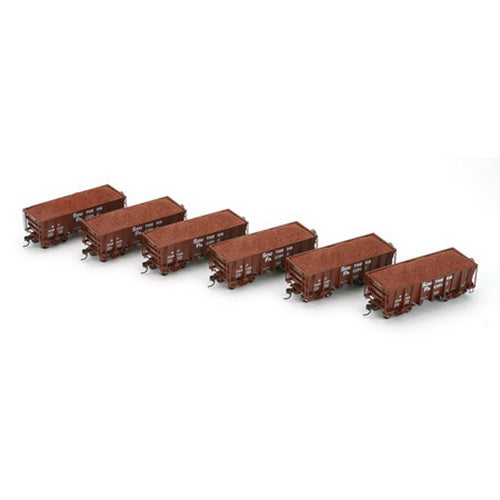 Athearn 94944 HO Southern Pacific 26' Lo-Side Ore Car W/Loads (Set of 6)