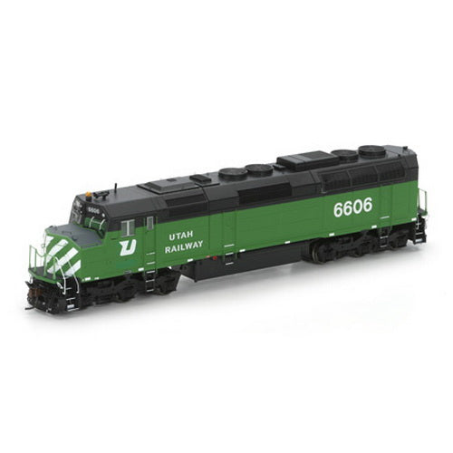 Athearn G67647 HO Utah Railroad F45 Diesel Locomotive w/DCC & Sound #6606