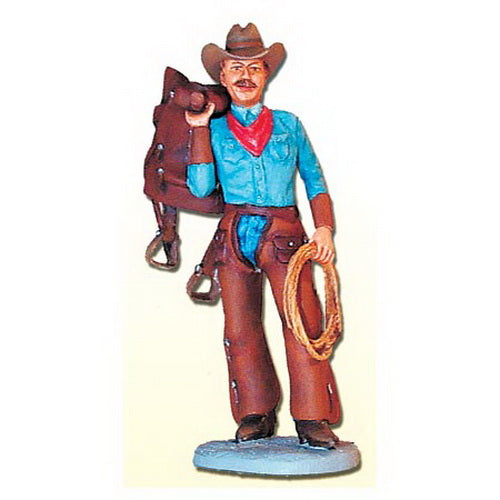 Aristo-Craft 60073 G Scale Cowboy w/Horse Saddle Figure
