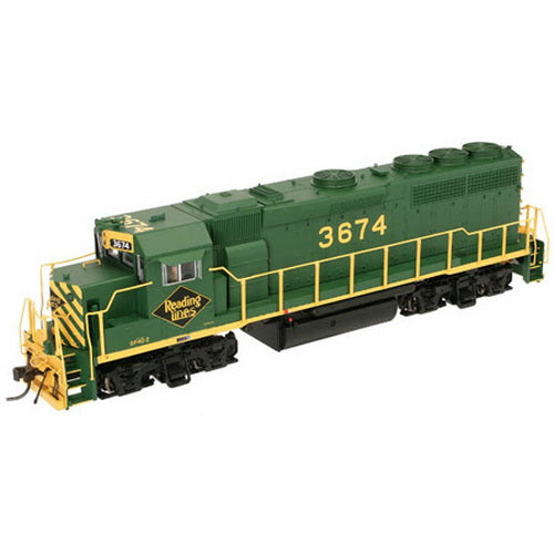 Atlas 10000412 Reading GP40-2 Phase I Diesel Locomotive w/DCC & Sound #3673
