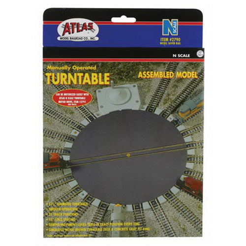 Atlas 2790 N Scale Manually Operated Turntable Assembled Model