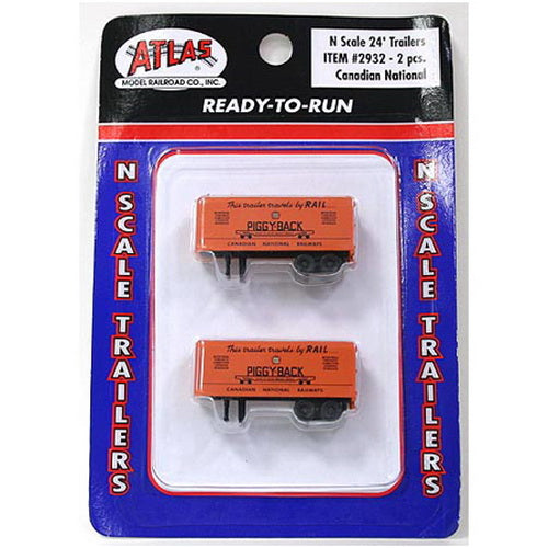 Atlas 2932 N Scale CN 24' Trailers