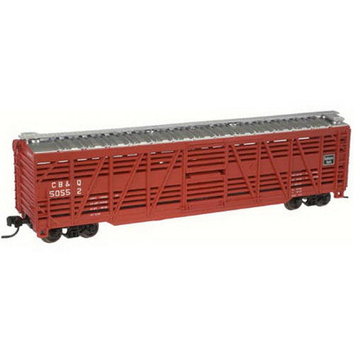 Atlas 35431 N Scale CB&Q 50' Stock Car #50565