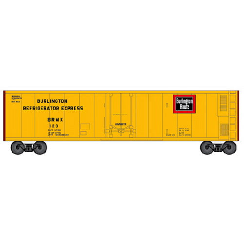 Atlas 36743 N Scale CB&Q 50' Reefer #123