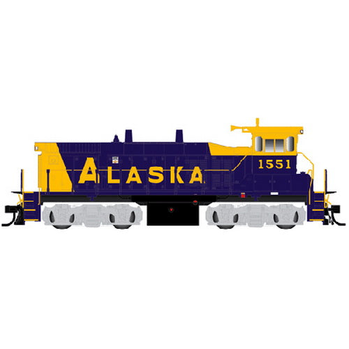Atlas 52243 N Scale Alaska MP15DC #1551/blu&yel