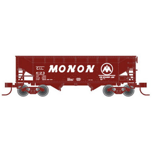 Atlas 5607 N Scale Monon 2-Bay Offset Hopper Set (3 Cars)