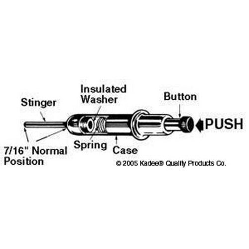 Kadee 160 Amber Quickie Panel Switch (Pack of 3)