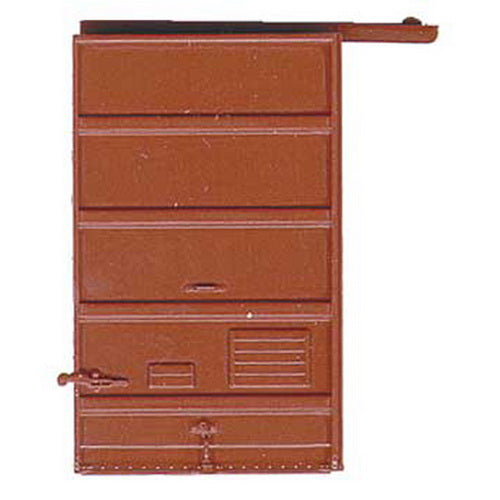 Kadee 2207 HO 6' Foot 5 Panel Superior Low Tack Board Doors in Red Oxide