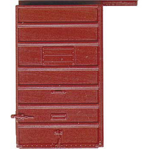 Kadee 2210 HO 6' Foot 7 Panel Superior High Tack Board Doors in Red Oxide
