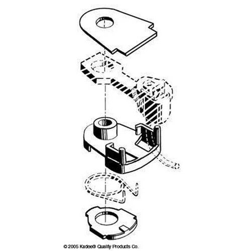 Kadee 233 HO Draft Gear Box Lid and Spring Lid for 30-Series Couplers