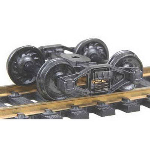 Kadee 554 HO Bettendorf T-Section Fully Sprung Self-Centering Metal Trucks 77