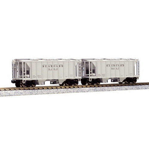 Kato 186-0209 N Scale Seaboard AC&F 70 Ton Covered Hopper (Set of 2)
