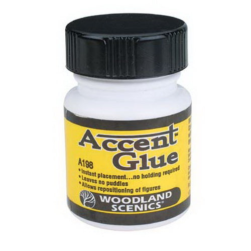 Woodland Scenics A198 Scenic Accents Glue 1.25 Oz. Bottle