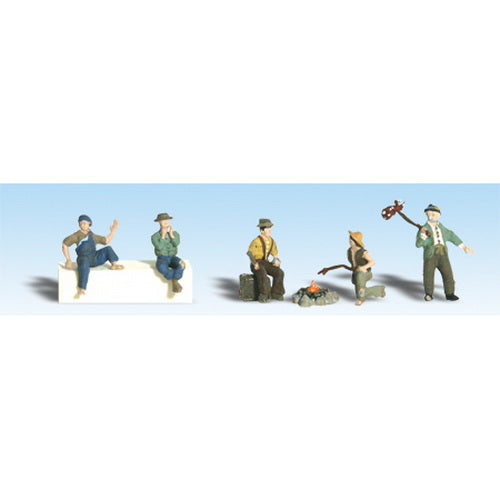 Woodland Scenics A2734 O Scenic Accents Hobo Figures (Set of 7)