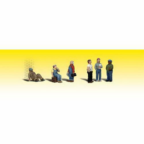 Woodland Scenics A2746 O Scenic Accents Factory Worker Figures (Set of 6)