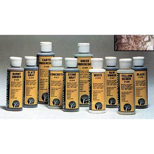 Woodland Scenics C1218 Stone Gray Liquid Pigment 4 Oz. Bottle
