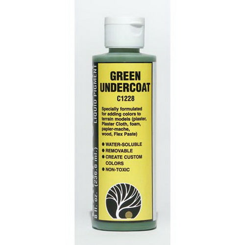 Woodland Scenics C1228 Green Undercoat Pigment 8 Oz. Bottle