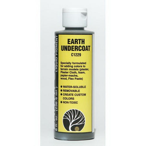 Woodland Scenics C1229 Earth Undercoat Liquid Pigment 8 Oz. Bottle