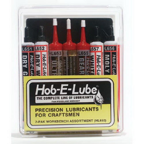 Woodland Scenics HL650 Hob-E-Lube Lubricants Workbench Assortment (Pack of 7)