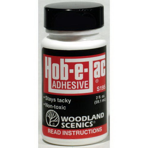 Woodland Scenics S195 Hob-e-Tac Adhesive 2 Oz. Bottle