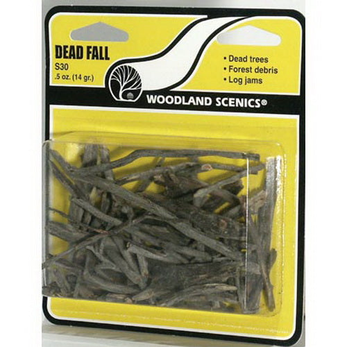 Woodland Scenics S30 Dead Fall Dead Trees/Forest Debris  0.5 Oz Pack