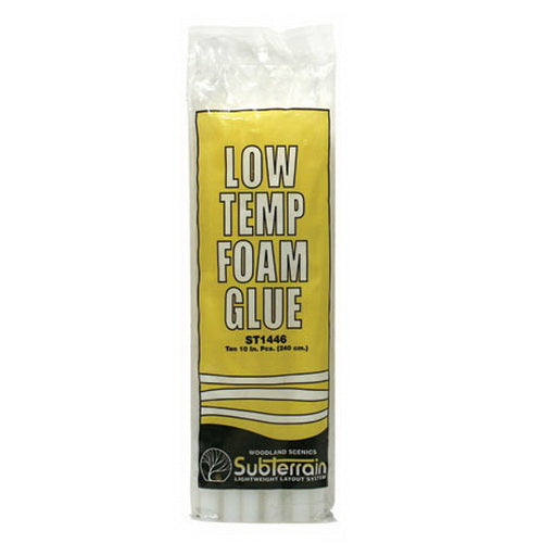 Woodland Scenics ST1446 10" x 3/8" Low Temp Foam Glue Sticks (Pack of 10)