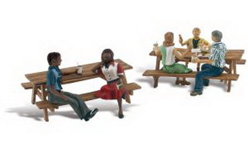 Woodland Scenics A2214 N Scenic Accents Outdoor Dining (Set of 2)