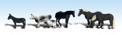 Woodland Scenics A1888 HO Scenic Accents Farm Animals (Set of 6)