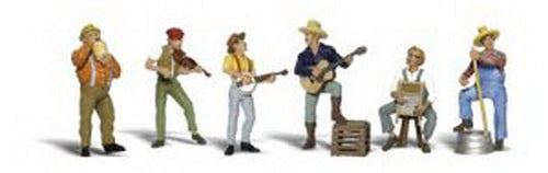 Woodland Scenics A1902 HO Scenic Accents Jug Band Figures (Set of 6)