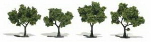 Woodland Scenics TR1503 2" - 3" Light Green Realistic Trees (Pack of 4)
