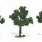 Woodland Scenics TR1507 N/HO/O 3" - 4" Medium Green Realistic Trees (Pack of 3)