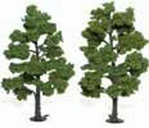 Woodland Scenics TR1515 6" - 7" Light Green Realistic Trees (Pack of 2)