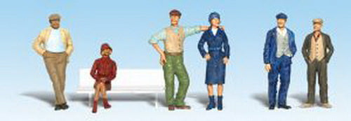 Woodland Scenics A1872 HO Scenic Accents Bystander Figures (Set of 6)