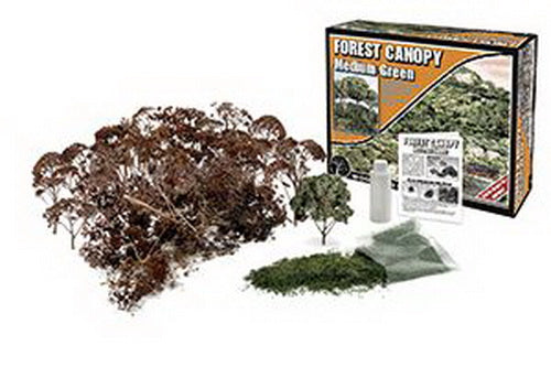 Woodland Scenics F1661 Medium Green Forest Canopy Kit