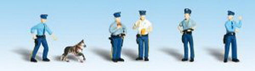 Woodland Scenics A1822 HO Scenic Accents Policemen Figures (Set of 6)