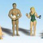 Woodland Scenics A1853 HO Scenic Accents Sun Bather Figures (Set of 6)