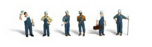Woodland Scenics A2147 N Scenic Accents Train Mechanic Figures (Set of 7)