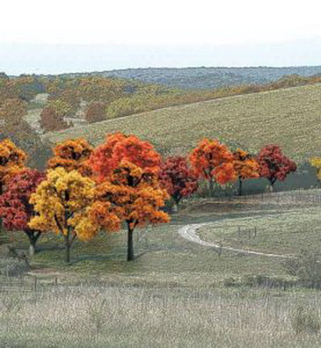 Woodland Scenics TR1575 3/4" - 2" Fall Colors Deciduous Trees (Pack of 38)