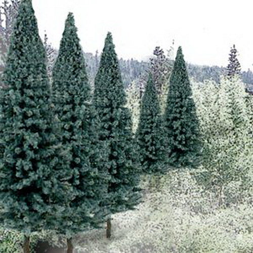 Woodland Scenics TR1587 2" - 4" Blue Spruce Ready Made Trees (Pack of 18)