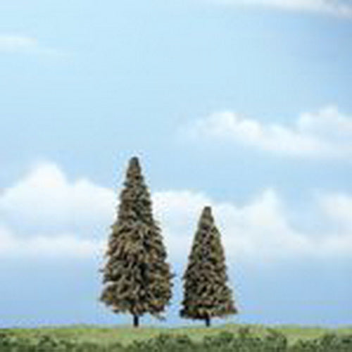 Woodland Scenics TR1625 3", 4" Conifer Ready-Made Premium Tree (Pack of 2)