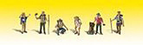 Woodland Scenics A1944 HO Scenic Accents Take a Hike Figures (Set of 7)
