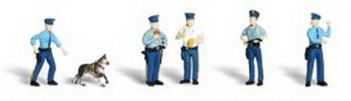 Woodland Scenics A2122 N Scenic Accents Policemen Figures (Set of 6)