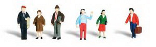 Woodland Scenics A2149 N General Public People Figures (Set of 6)